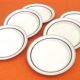 6 soup plates Boch Frères La Louvière Belgian manufacture