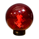 Lampe de table rouge verre de Murano, Venini Balloton