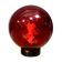 Lampe de table rouge verre de Murano, Venini Balloton