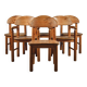 Dining chairs x 6, Rainer Daumiller, solid pine, 1970s