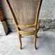 5 old cane-seated solid oak chairs.