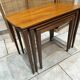 Vintage Scandinavian nesting coffee table in solid teak