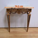 Petite Console d’Applique en Bois Sculpté, style Louis XVI, époque Napoléon III – Milieu XIXe