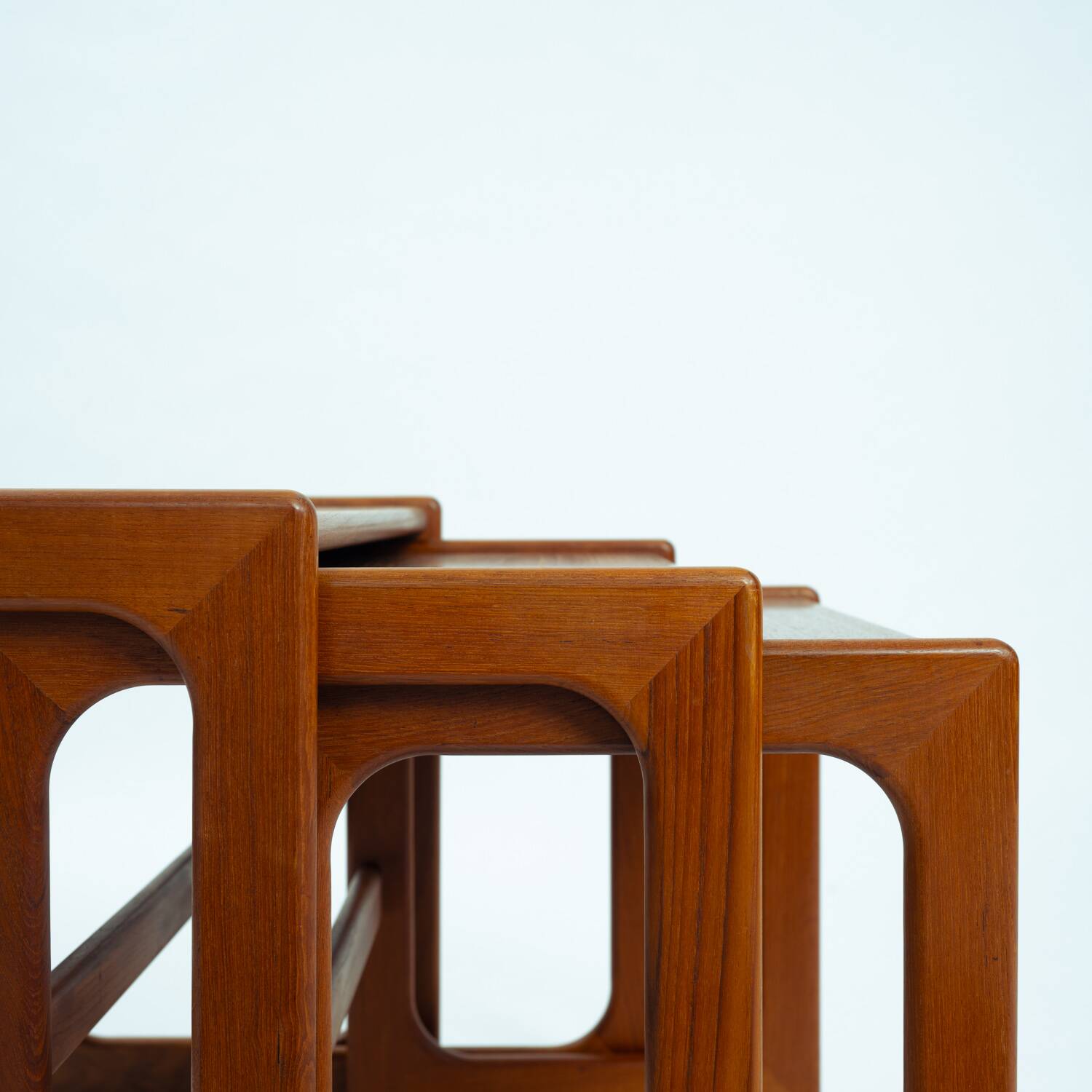 Danish teak mid century modern nesting tables Salin, Nyborg, Denmark 1960s