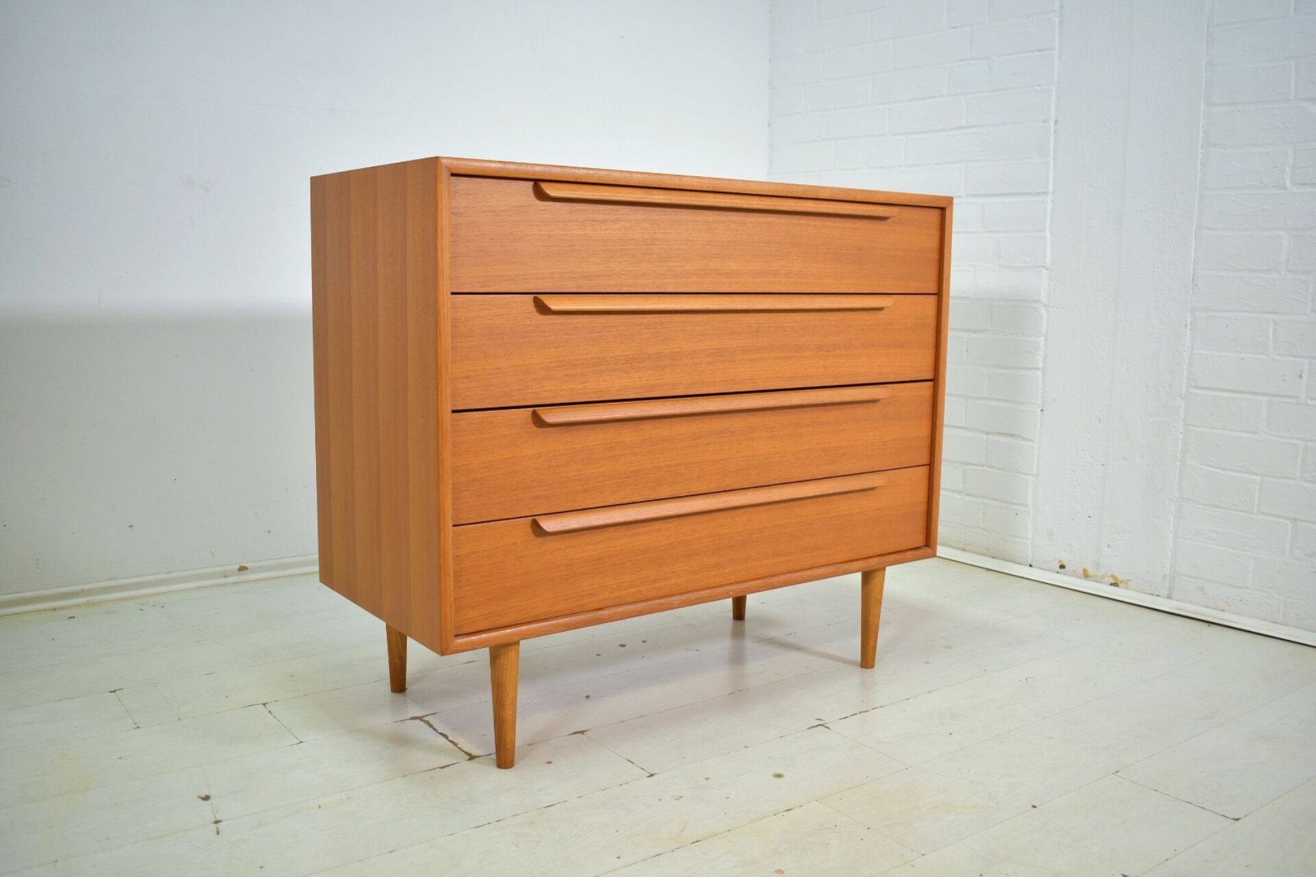 Chest of drawers by WK Möbel 1960s teak sideboard vintage Scandinavian