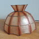 Mother-of-pearl lampshade for suspension