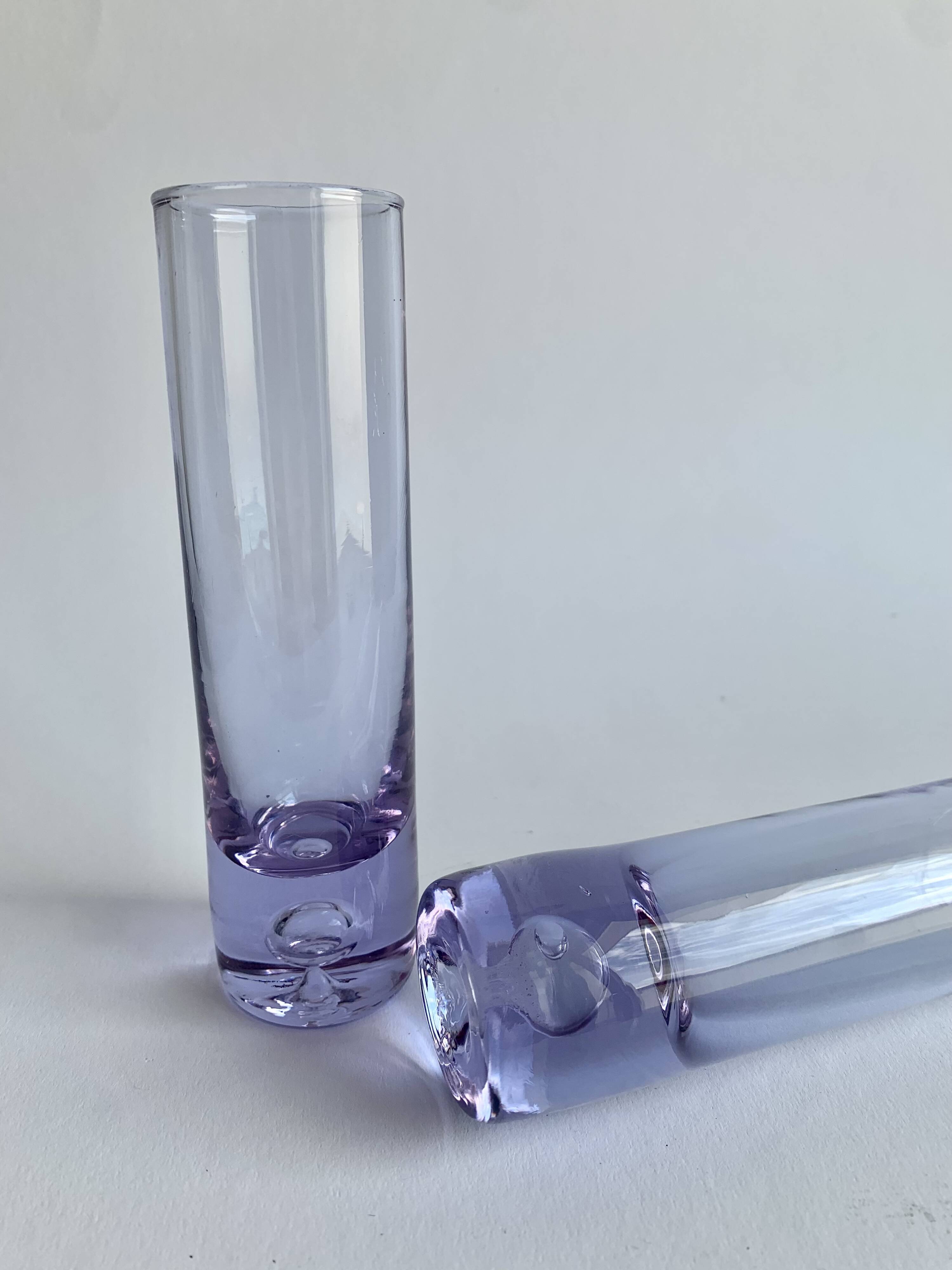 Set of 6 Alexandrit glasses designed by Sergio Asti for Arnolfo di Cambio,