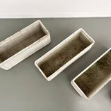 Set of 8 fiber cement planters