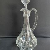 Decanter in blown and cut crystal