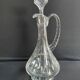 Decanter in blown and cut crystal