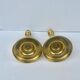 Pair of brass candlesticks in Louis Philippe style