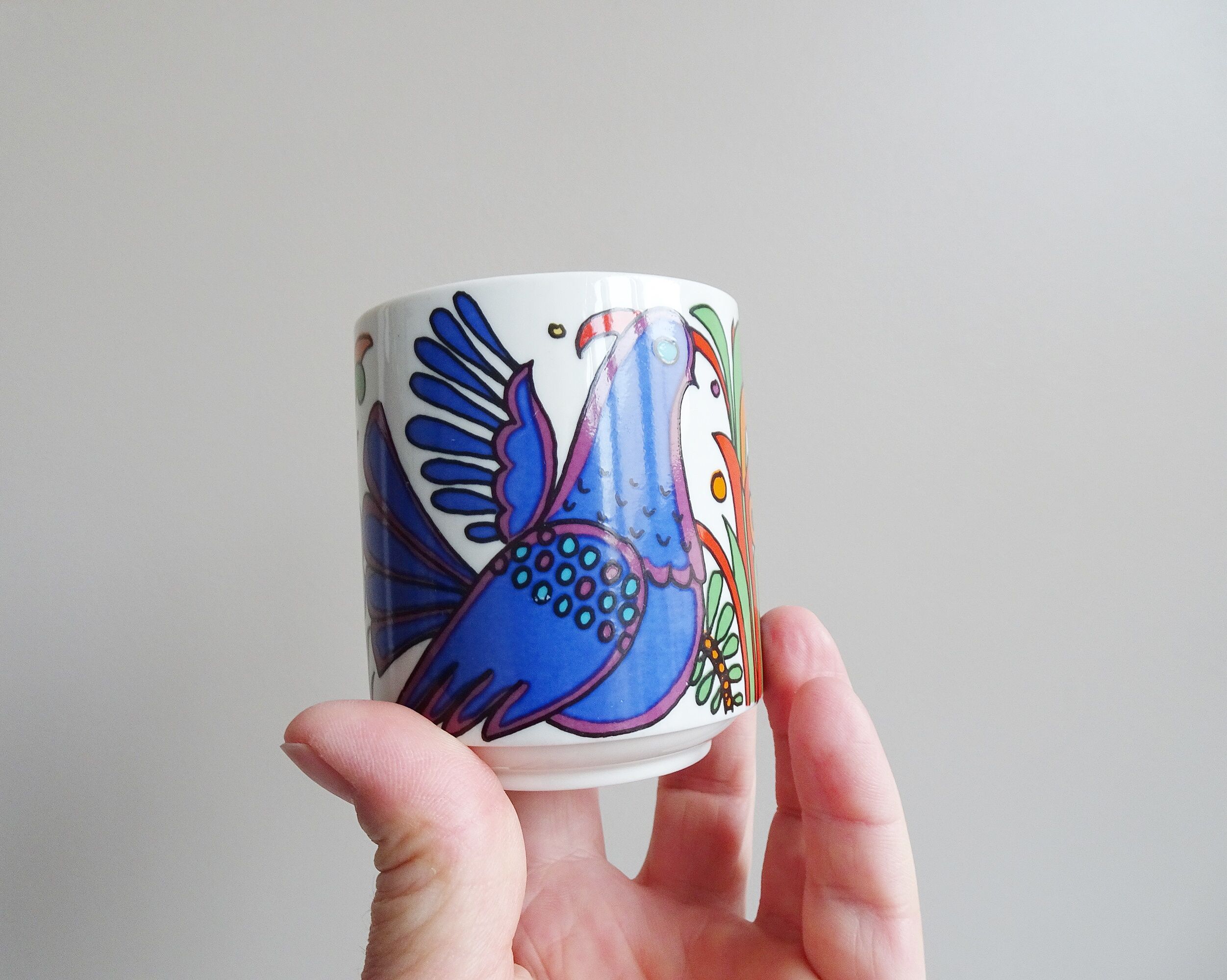 Villeroy and Boch Acapulco mugs and saucers set of 6, colorful coffee or tea sets