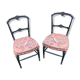 Pair of Napoleon III chairs - parrot decoration