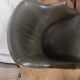 Fauteuil de bureau cuir vert.tournant.