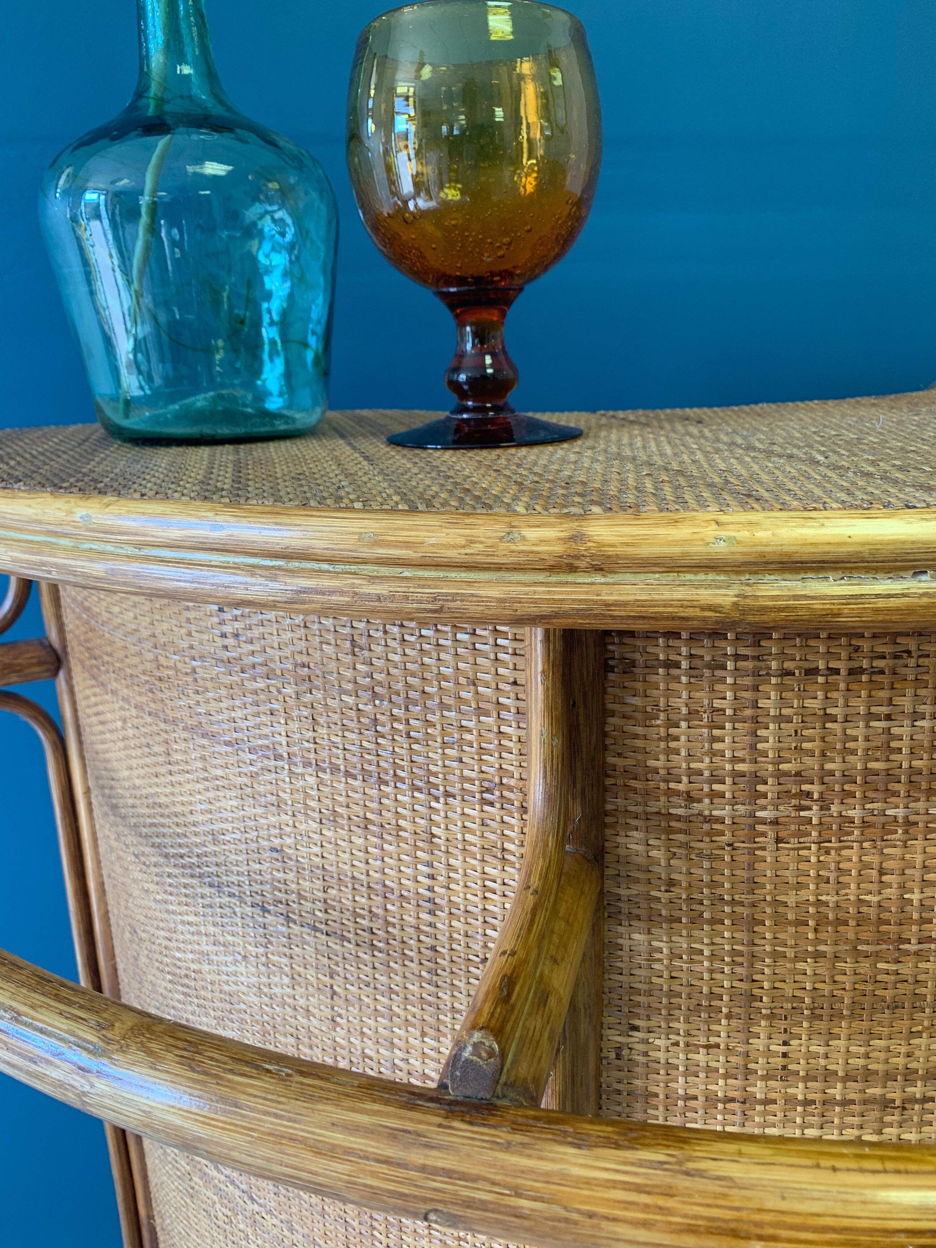 Vintage rattan bar