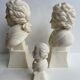Trio de bustes Mozart Beethoven Strauss