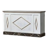 Painted wooden counter, around 1900
