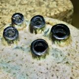 Vintage organic-shaped vase by elmut schaffenacker 1960