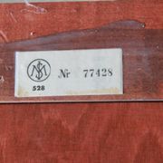 Secrétaire danois Edmund Jørgensen, milieu du 20e siècle, bureau cylindrique.