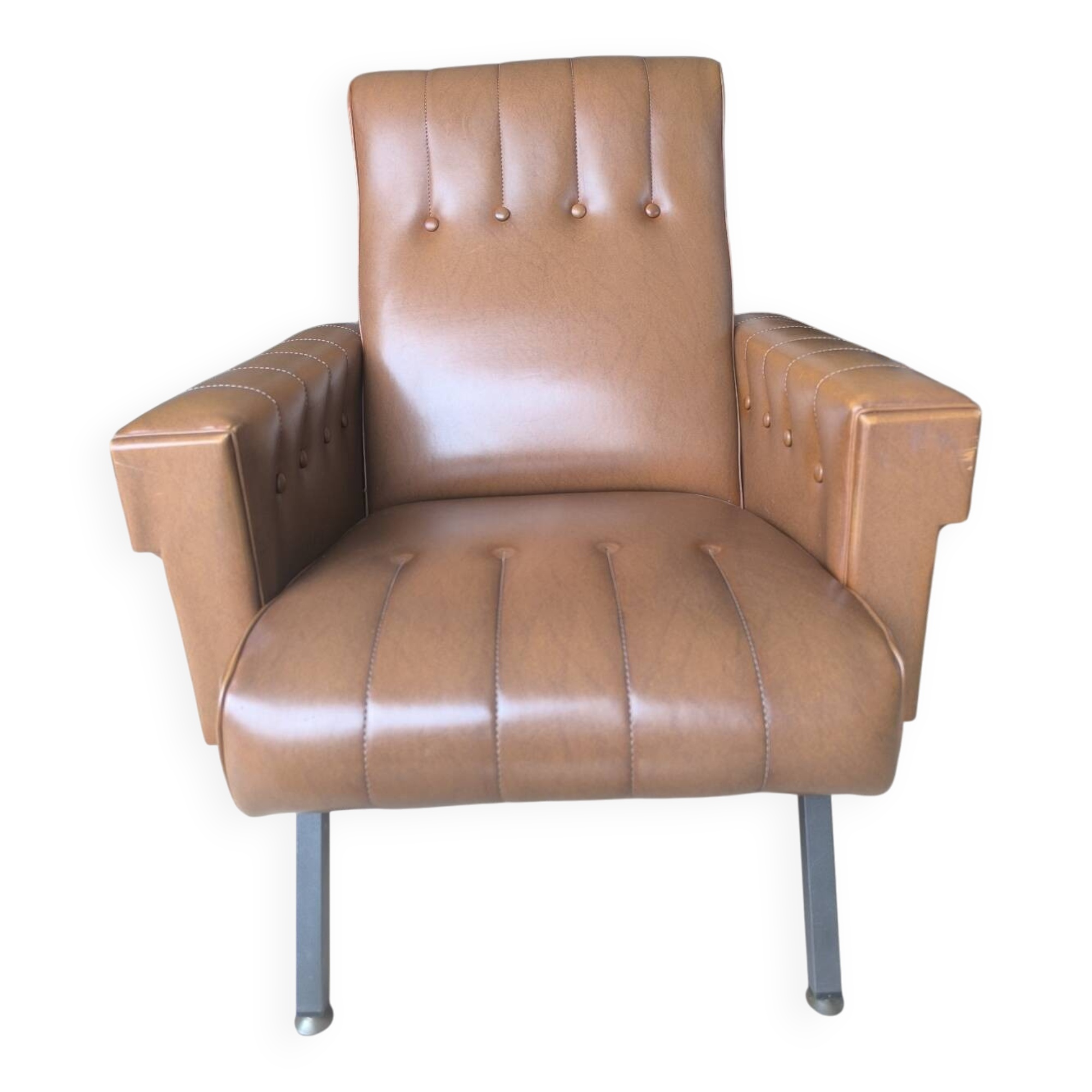Genuine leather armchair
