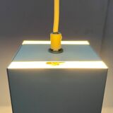 Minimalist cubic metal suspension, mid-century, 1960s.