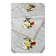 Vintage tablecloth set and 10 fine embroidered linen napkins, 270x165.
