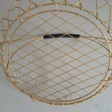 Panier à fruits vintage métal doré