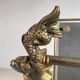 Magazine rack in brass and smoked glass, Maison Jansen style, 1950s