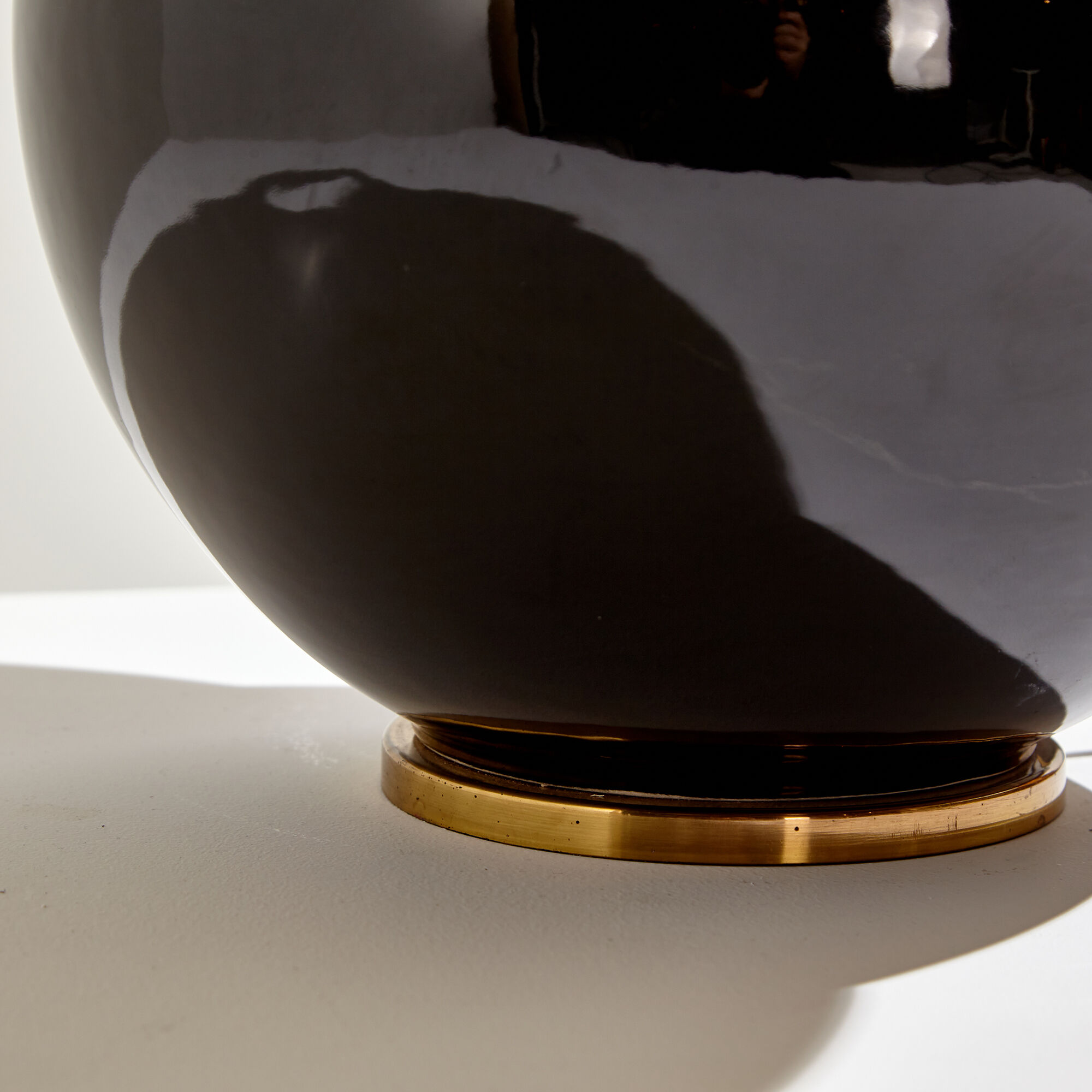 Lampe de table en verre