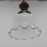 Mid-Century Glass Pendant, 1980s