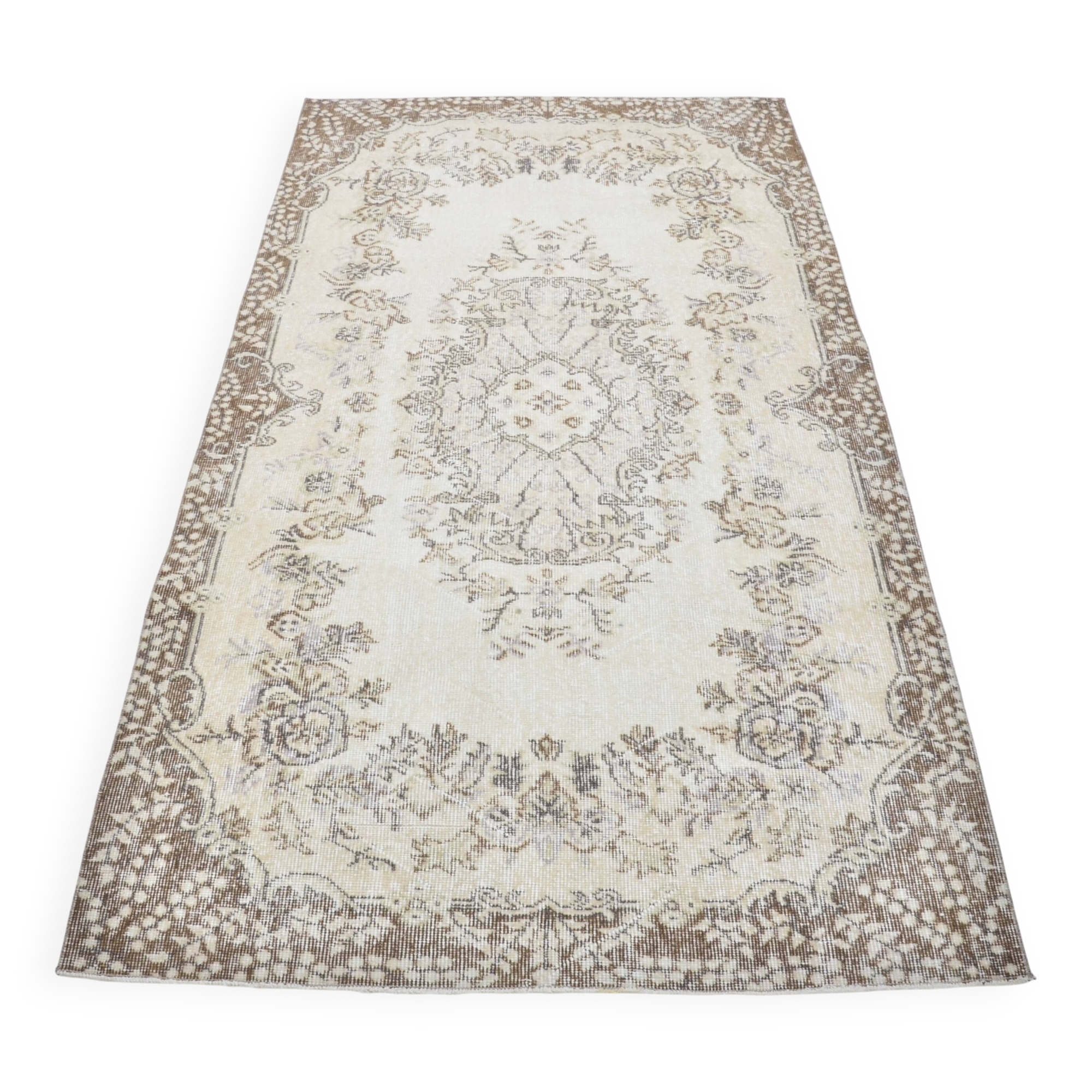 Vintage biege home living rug sku 3143