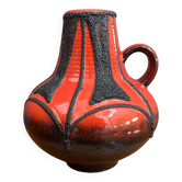 Vase en lave grasse de Fohr, Allemagne de l'Ouest, modèle 411-16