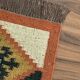 Jute and wool handwoven kilim