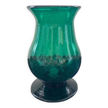 Fir green bubble glass lantern