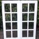 Oak window H96,8xL80,5cm old small tiles