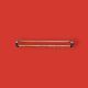 Vintage wall coat rack in black Bakelite & brass – 1950s