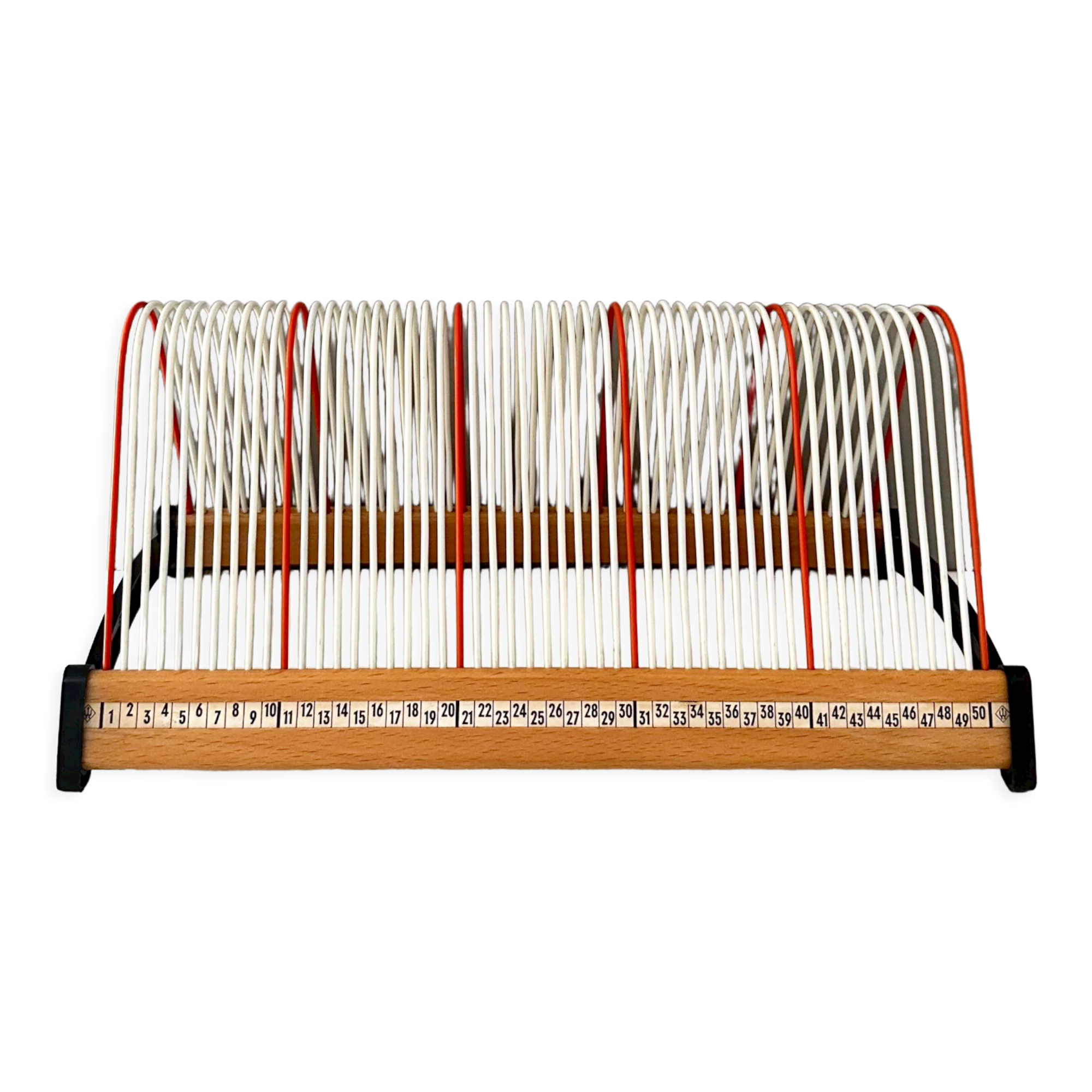 Vintage record stand, vinyl record holder, Plattofix Germany