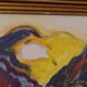 Swedish Oil on Panel “Abstract Landscape” by Bror Hvistendahl Vintage