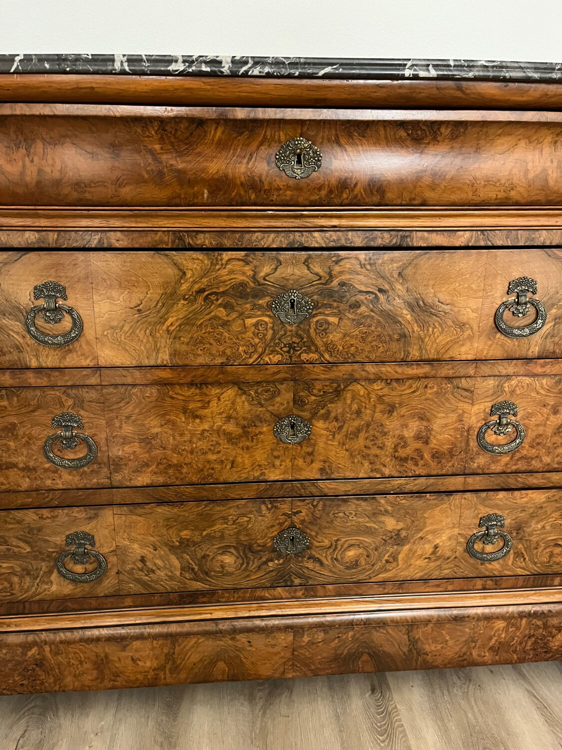 Louis Philippe commode with marble top