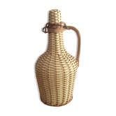 Vintage wicker bottle