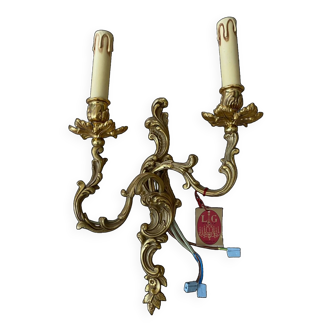 Applique bronze doré Roccoco