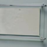 Plateau Art déco en verre, miroir et métal chromé, 1930