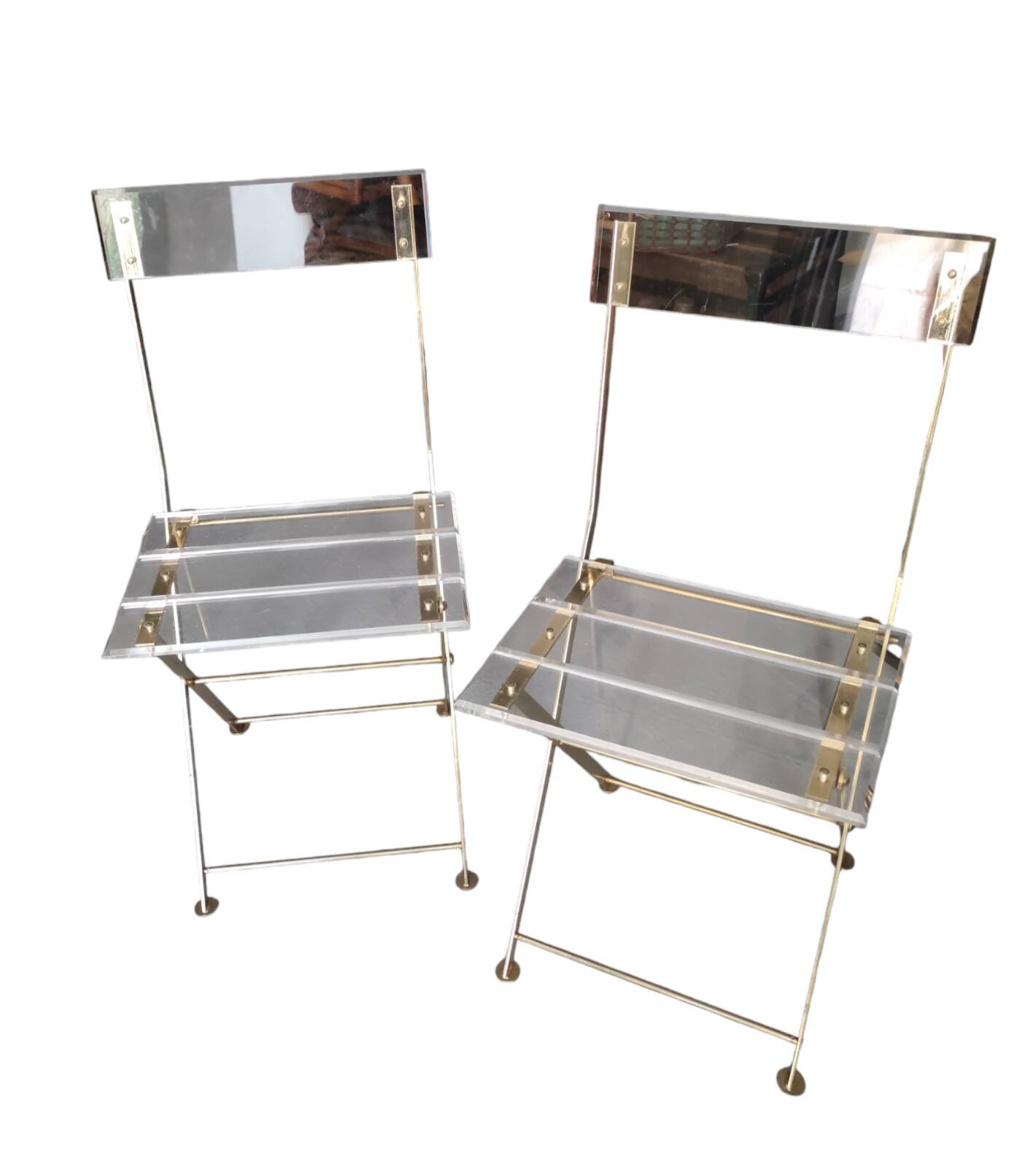 Pair of Yonel LEBOVICI folding chairs