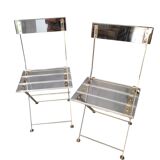 Pair of Yonel LEBOVICI folding chairs