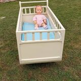 1940s wooden baby bed