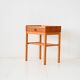 Scandinavian oak and teak nightstand, 1960s