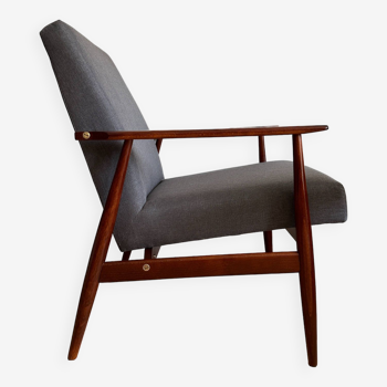 Midcentury Armchair in Kvadrat Upholstery by Henryk Lis, Europe, 1960s