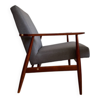 Midcentury Armchair in Kvadrat Upholstery by Henryk Lis, Europe, 1960s