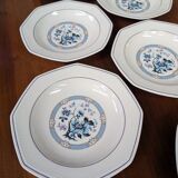 Set of 6 porcelain soup plates – Made in France