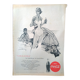 A Coca-Cola paper advertisement beach illustration from a period magazine